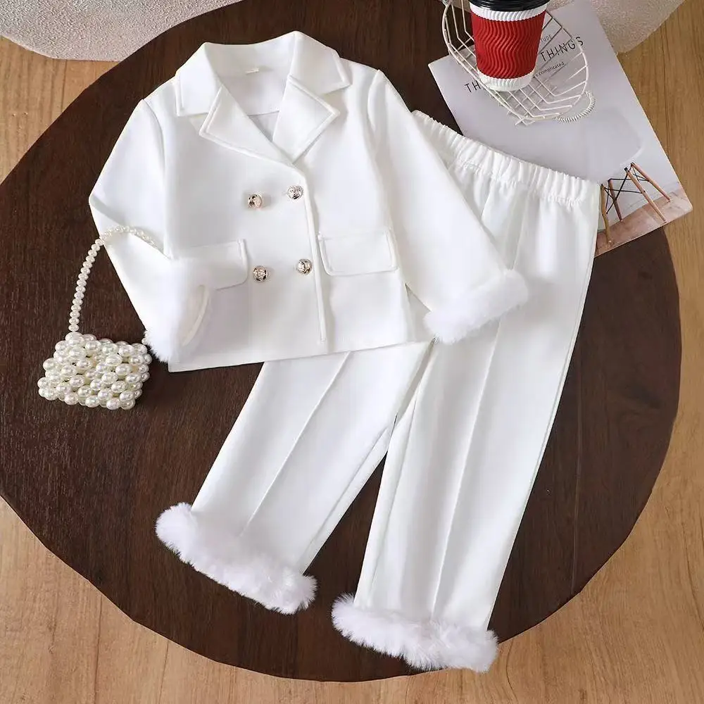 2026 New Arrival Kids Girls 2Pcs Set Spring Autumn Winter Collared Jacket + Long Pants Toddler Fashion Outfit 2-7 Year
2026 New Arrival Kids Girls 2Pcs Set Spring Autumn Winter Collared Jacket + Long Pants Toddler Fashion Outfit 2-7 Year
