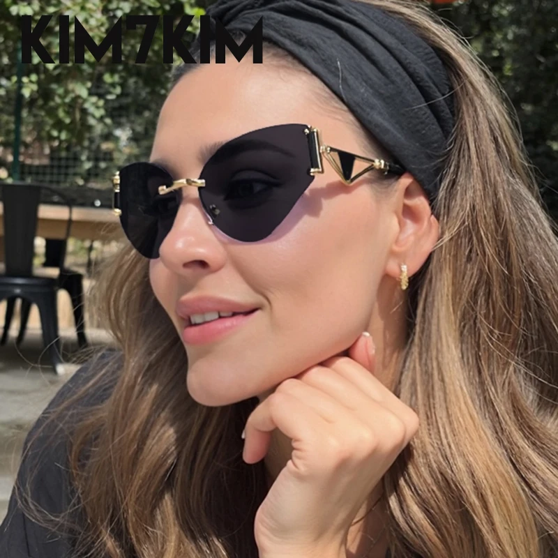 Oversized Cat Eye Rimless Sunglasses Women 2025 Luxury Brand Fashion Sexy Oval Sun Glasses For Lady Punk Frameless Eyewear UV400
Oversized Cat Eye Rimless Sunglasses Women 2025 Luxury Brand Fashion Sexy Oval Sun Glasses For Lady Punk Frameless Eyewear UV400