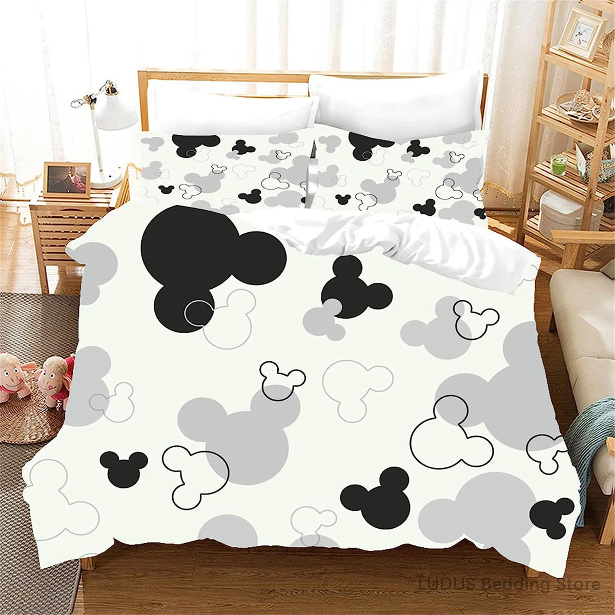 Disney Mickey Mouse Bedding Set Kawaii Donald Duck Duvet Cover with Pillowcases Cute Cartoon Quilt Cover for Kids Bedroom Decor
Disney Mickey Mouse Bedding Set Kawaii Donald Duck Duvet Cover with Pillowcases Cute Cartoon Quilt Cover for Kids Bedroom Decor