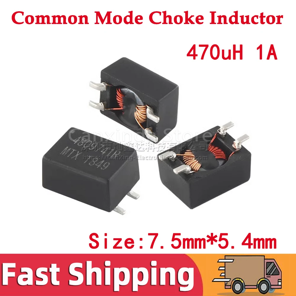 5pcs SMD Power Filter 470UH 1A Current EMI Line Filter Common Mode Choke Inductor Inductance 4809741R
5pcs SMD Power Filter 470UH 1A Current EMI Line Filter Common Mode Choke Inductor Inductance 4809741R