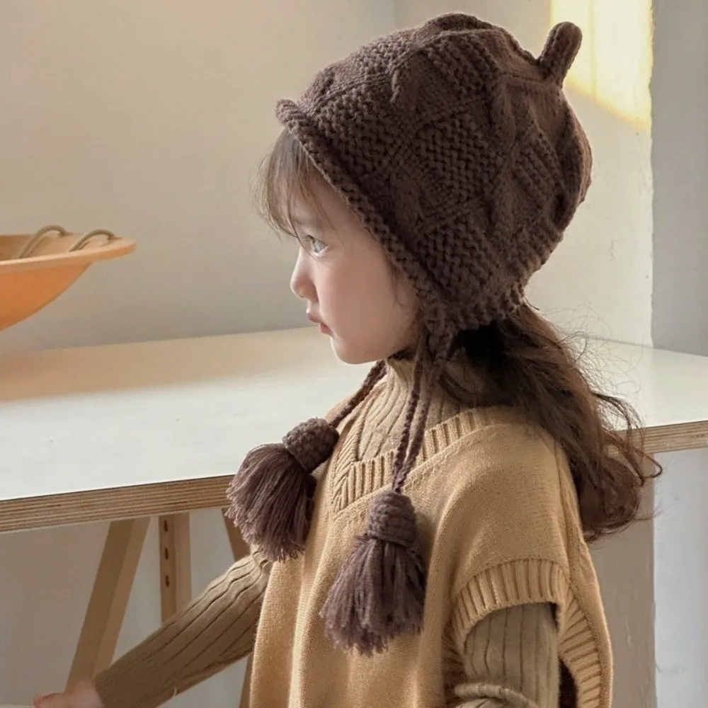 New Durable High Quality Fashion Windproof Knitted Wool Hat Tassel Lace-Up Design Pullover Hat Warm Headgear 3-9 Years
New Durable High Quality Fashion Windproof Knitted Wool Hat Tassel Lace-Up Design Pullover Hat Warm Headgear 3-9 Years