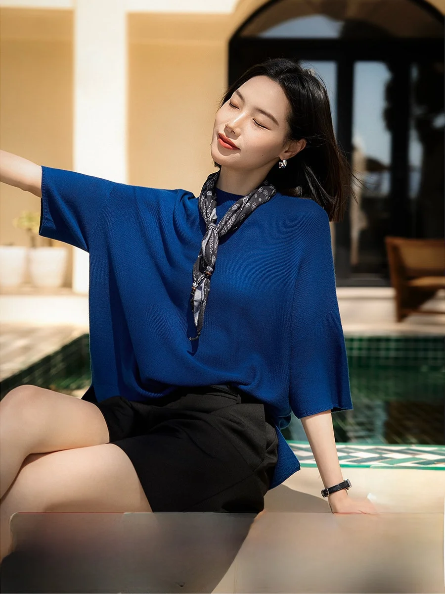 XiaoHanGe Loose Knitted Woolen Top Washable Yangzhou Silk Wool Slim Fit Comfortable Casual Style Mid-Length Half-High round Neck
XiaoHanGe Loose Knitted Woolen Top Washable Yangzhou Silk Wool Slim Fit Comfortable Casual Style Mid-Length Half-High round Neck