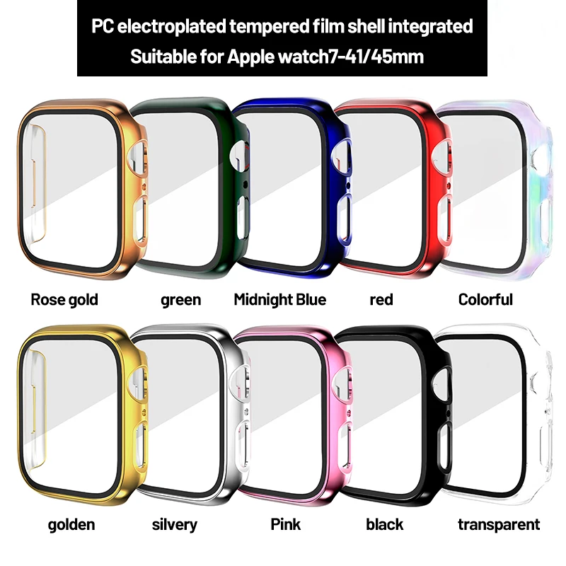 Electroplating+tempered film suitable for Apple watch protective case 38mm42mm40mm44mm41mm45mm49mm for iwatch protective case
Electroplating+tempered film suitable for Apple watch protective case 38mm42mm40mm44mm41mm45mm49mm for iwatch protective case