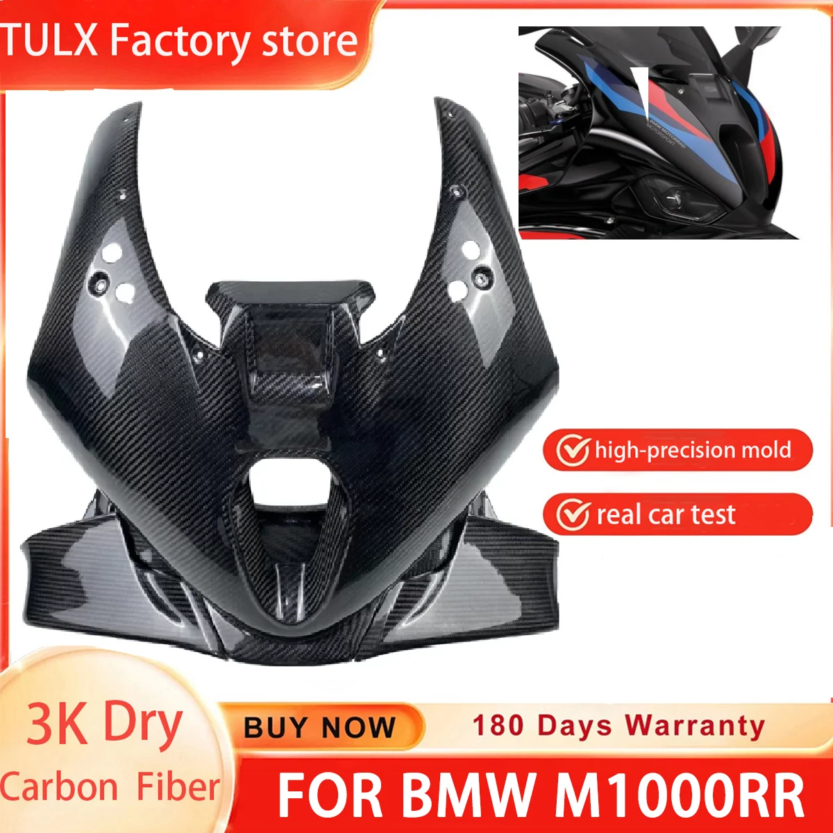 3K Dry Carbon Fiber Front Fairing Cowl For BMW M1000RR M1000 RR 2025 Motorcycle Accessories Body Fairing Kits
3K Dry Carbon Fiber Front Fairing Cowl For BMW M1000RR M1000 RR 2025 Motorcycle Accessories Body Fairing Kits