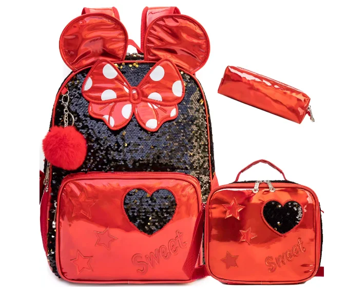 Рюкзак для девочек, школьный рюкзак, рюкзак с блестками и сумкой для обеда, сумка для ручки, 16-дюймовый школьный рюкзак для малышей, набор школьных ранцев 3 в 1
Рюкзак для девочек, школьный рюкзак, рюкзак с блестками и сумкой для обеда, сумка для ручки, 16-дюймовый школьный рюкзак для малышей, набор школьных ранцев 3 в 1
