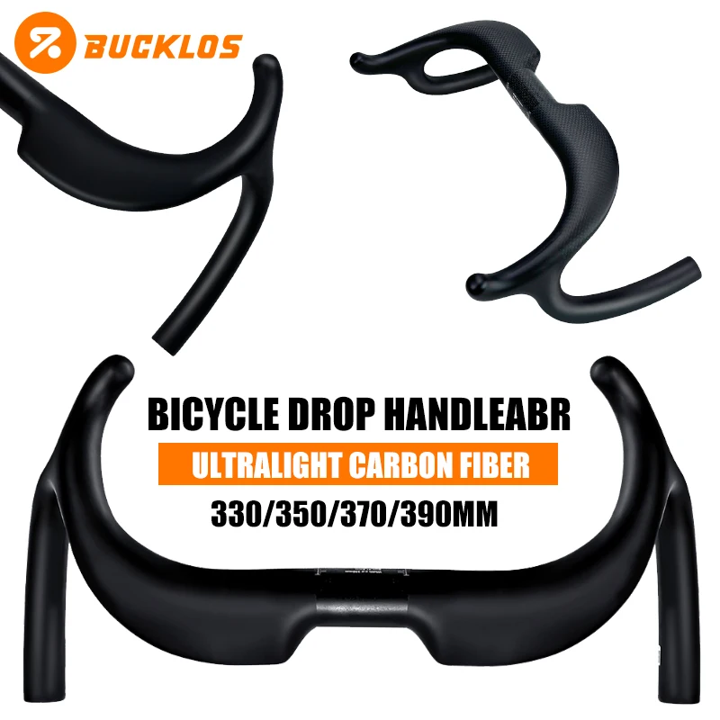 BUCKLOS Carbon Fiber Racing Bike Handlebar 330/350/370/390mm Bike Drop Bar Fit for Road Bike Handle Bar 31.8mm Bicycle Handlebar
BUCKLOS Carbon Fiber Racing Bike Handlebar 330/350/370/390mm Bike Drop Bar Fit for Road Bike Handle Bar 31.8mm Bicycle Handlebar