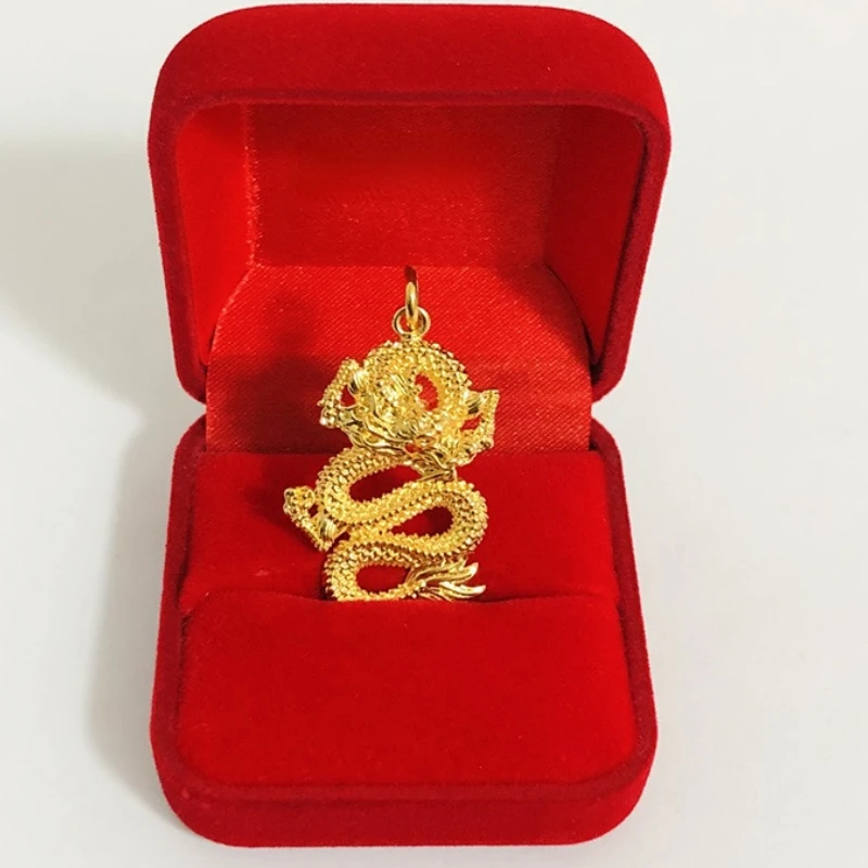Real 18k Color 3D Hard Gold Dragon Pendant Necklace for Women Men Without Chain Necklace Wedding Engagement Fine Jewelry Gifts
Real 18k Color 3D Hard Gold Dragon Pendant Necklace for Women Men Without Chain Necklace Wedding Engagement Fine Jewelry Gifts