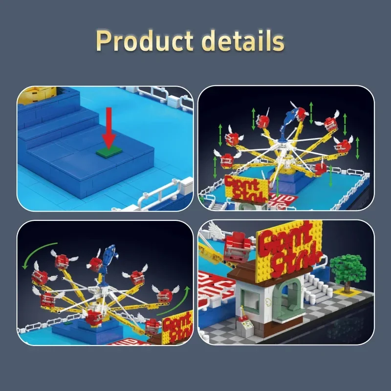 1893PCS Creative Expert MOC Amusement Park Series Building Blocks Electric Dolphin Swivel Chair Model Assembly Toys for Kid Gif
1893PCS Creative Expert MOC Amusement Park Series Building Blocks Electric Dolphin Swivel Chair Model Assembly Toys for Kid Gif