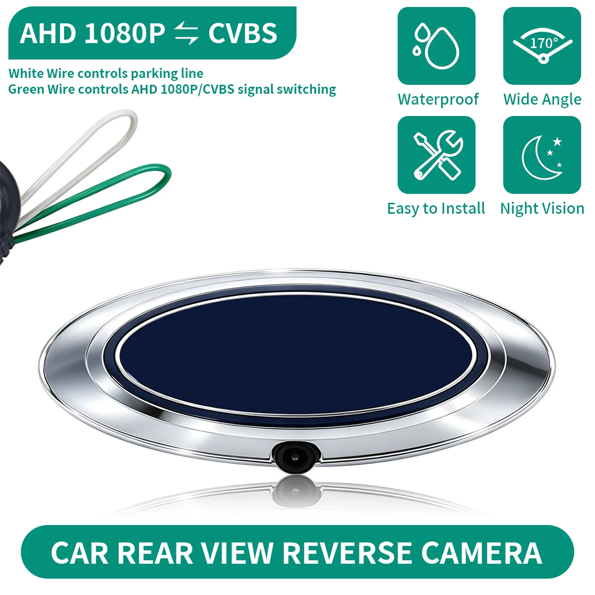AHD 1080P Vehicle Rear View Reverse Logo Camera for Ford Ranger T6 T7 T8 XLT Edge F-150 F-250 F-350 Explorer Waterproof Car
AHD 1080P Vehicle Rear View Reverse Logo Camera for Ford Ranger T6 T7 T8 XLT Edge F-150 F-250 F-350 Explorer Waterproof Car