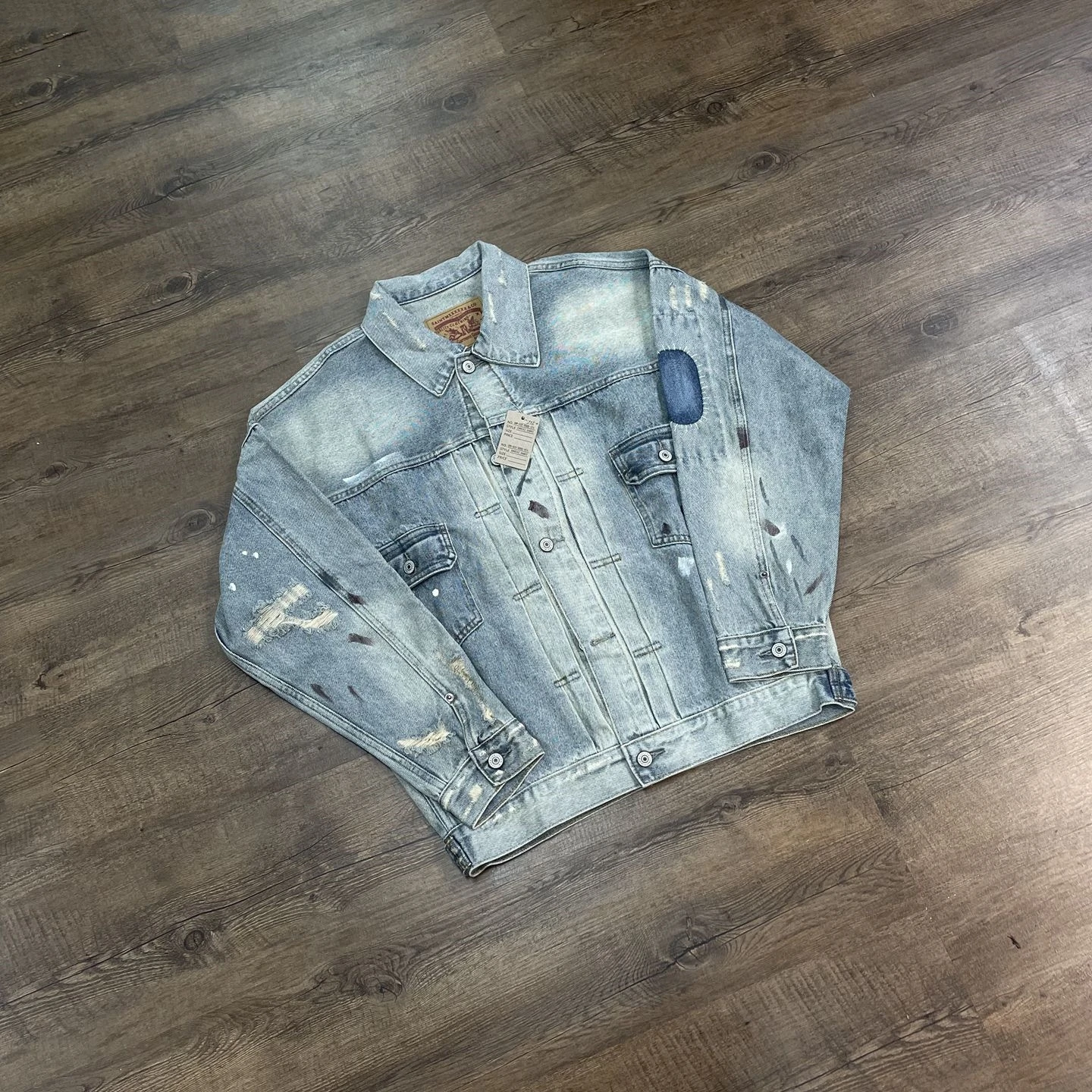 Yao Fashion SAINT OF MICHAEL Damaged Aged Ripped Denim Jackets Streetwear Loose Oversize Unisex High Quality Jacket For Men
Yao Fashion SAINT OF MICHAEL Damaged Aged Ripped Denim Jackets Streetwear Loose Oversize Unisex High Quality Jacket For Men