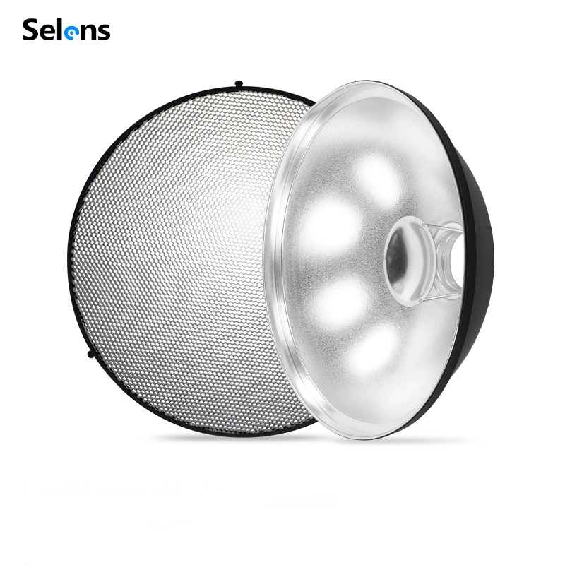 Selens 55cm Beauty Dish Reflector +Honeycomb Grid + Diffuser for Bowens Mount Photography Studio Shooting Strobe Steady Light
Selens 55cm Beauty Dish Reflector +Honeycomb Grid + Diffuser for Bowens Mount Photography Studio Shooting Strobe Steady Light
