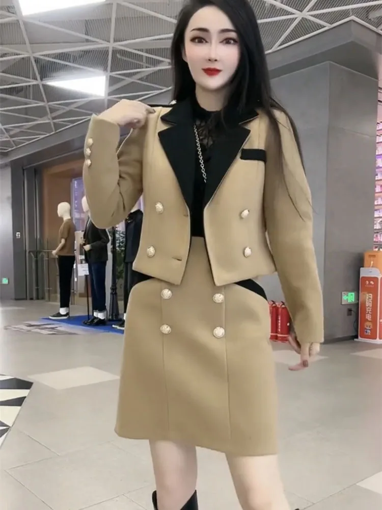 Ele ort Suit Set Women's Autumn Winter New High-End Feel Outerwear Skirt Two-Piece Set Ladylike Faionable
Ele ort Suit Set Women's Autumn Winter New High-End Feel Outerwear Skirt Two-Piece Set Ladylike Faionable