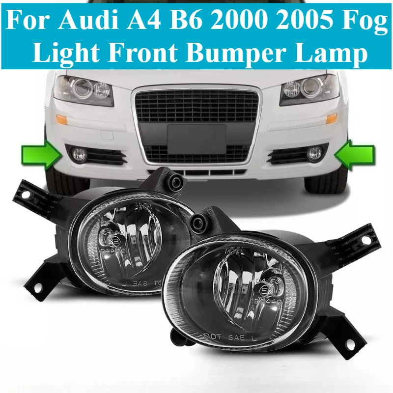 For Audi A4 B6 2000 2005 Fog Light Front Bumper Lamp Headlamp Driving Light Fog Lamp Replacement Auto Exterior Lighting Parts
For Audi A4 B6 2000 2005 Fog Light Front Bumper Lamp Headlamp Driving Light Fog Lamp Replacement Auto Exterior Lighting Parts