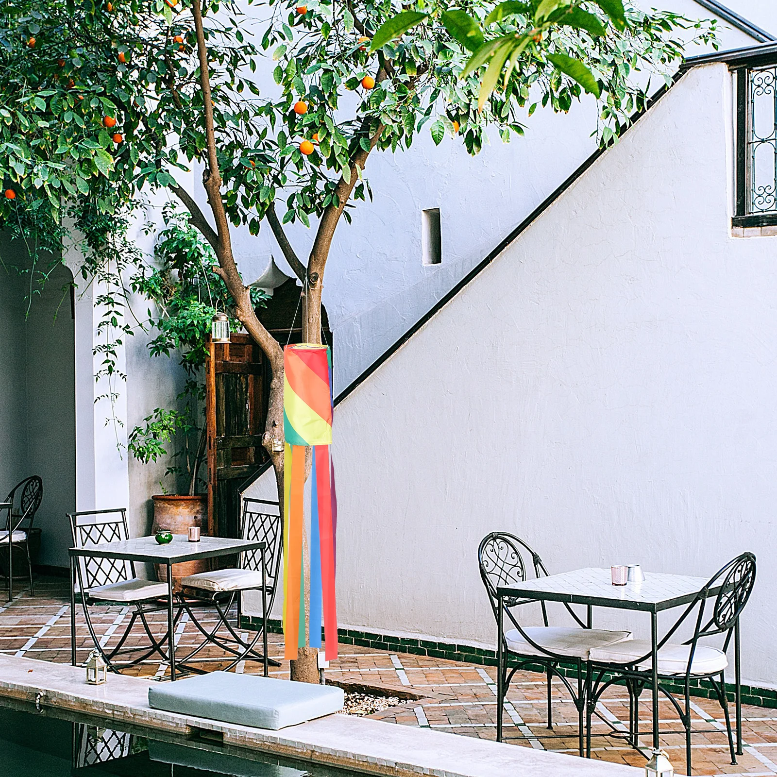 Decorative Rainbow Windsock Durable Polyester Outdoor Garden Yard Flag Colorful Lawn Decor Vibrant Visual Effect
Decorative Rainbow Windsock Durable Polyester Outdoor Garden Yard Flag Colorful Lawn Decor Vibrant Visual Effect