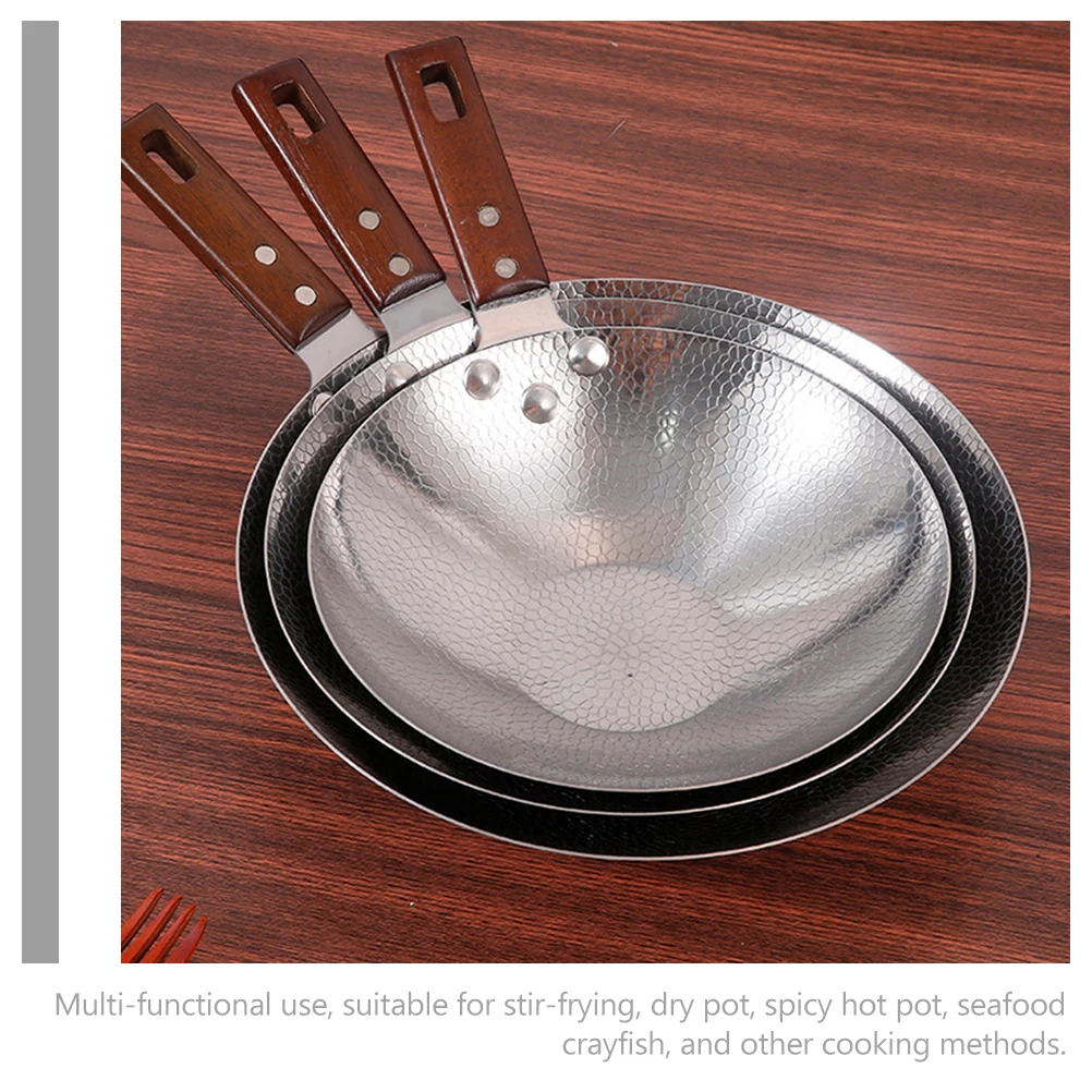 s Stainless Steel Wok Pan 22CM Single Wooden H Nonstick Fry Pans for Outdoor Cooking Egg Kitchen Cookware Pot
s Stainless Steel Wok Pan 22CM Single Wooden H Nonstick Fry Pans for Outdoor Cooking Egg Kitchen Cookware Pot