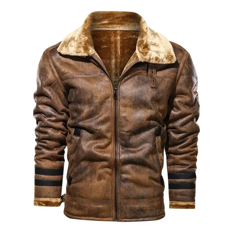 Motorcycle Jacket Fleece Winter Coats Men's Fur Collar Leather Jacket Fashion Trend Korean Slim Fit Casual Men's Leather Jacket
Motorcycle Jacket Fleece Winter Coats Men's Fur Collar Leather Jacket Fashion Trend Korean Slim Fit Casual Men's Leather Jacket