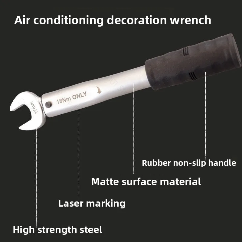 Air Conditioning Nut Single Opening Fixed Torque Torque Wrench CH-STW-H17 CH-STW-H22 CH-STW-H24 CH-STW-H26 CH-STW-H27
Air Conditioning Nut Single Opening Fixed Torque Torque Wrench CH-STW-H17 CH-STW-H22 CH-STW-H24 CH-STW-H26 CH-STW-H27