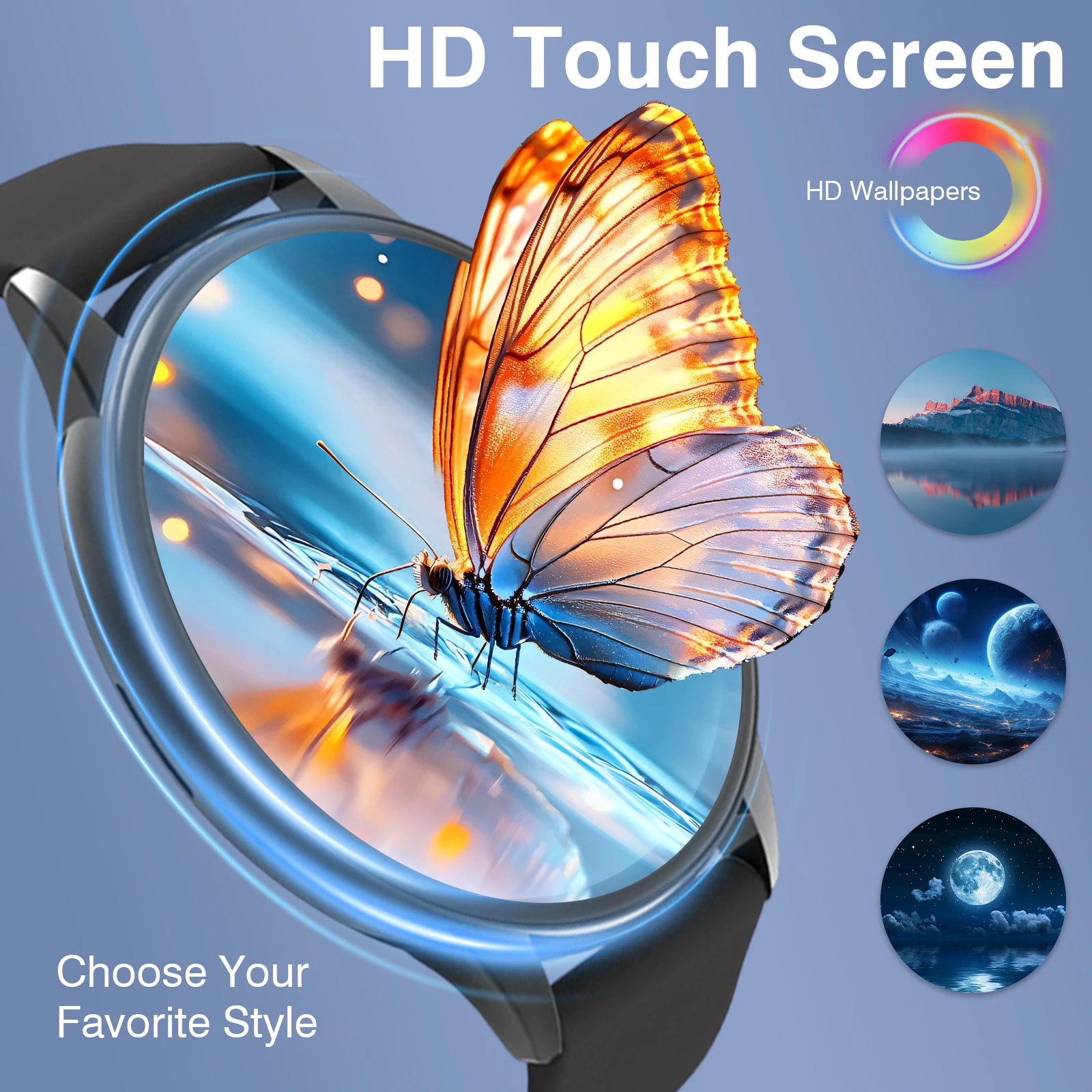 Smart Watch for Men Women: Wireless Calling, Camera, Music Control, Fitness Tracker, Custom Screen, Works with iOS Android
Smart Watch for Men Women: Wireless Calling, Camera, Music Control, Fitness Tracker, Custom Screen, Works with iOS Android