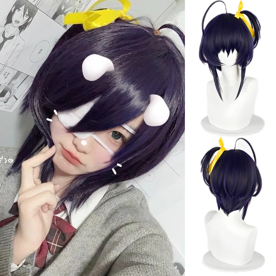 Парик для косплея Takanashi Rikka, короткие фиолетовые, черные термостойкие парики из синтетических волос для женщин и девочек, потому что Рождество, Хэллоуин
Парик для косплея Takanashi Rikka, короткие фиолетовые, черные термостойкие парики из синтетических волос для женщин и девочек, потому что Рождество, Хэллоуин