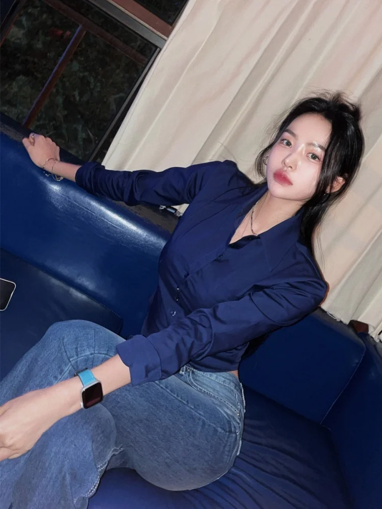 Spring 2026 Women's Slim Fit Long Sve Pure Desire ort irt Sexy Button up Top Casual Ne Design Regular Thin
Spring 2026 Women's Slim Fit Long Sve Pure Desire ort irt Sexy Button up Top Casual Ne Design Regular Thin