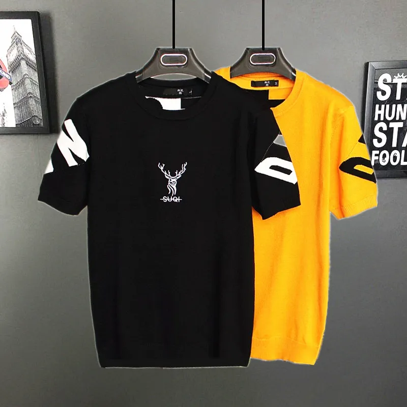 Faionable ort Sve Трикотажная мужская футболка с вышитым буквенным узором из смеси хлопка весна-осень Sli Ci повседневный топ
Faionable ort Sve Трикотажная мужская футболка с вышитым буквенным узором из смеси хлопка весна-осень Sli Ci повседневный топ