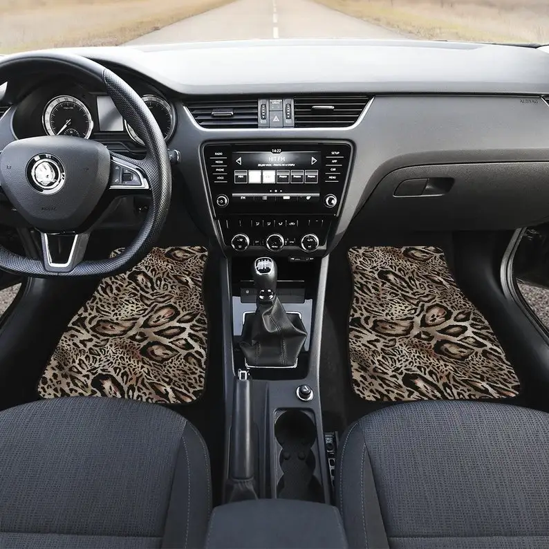 Leopard Cheetah Animal Print Car Floor Mats Set, Front and Back Floor Mats for Car, Car Accessories
Leopard Cheetah Animal Print Car Floor Mats Set, Front and Back Floor Mats for Car, Car Accessories
