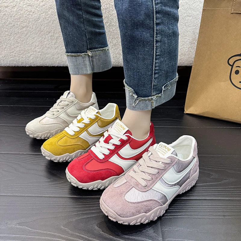 Thick Bottom Lace-up Round Head Color Matching Fashion All Comfortable Non-slip Breathable Sports Casual Women's Single Shoes
Thick Bottom Lace-up Round Head Color Matching Fashion All Comfortable Non-slip Breathable Sports Casual Women's Single Shoes