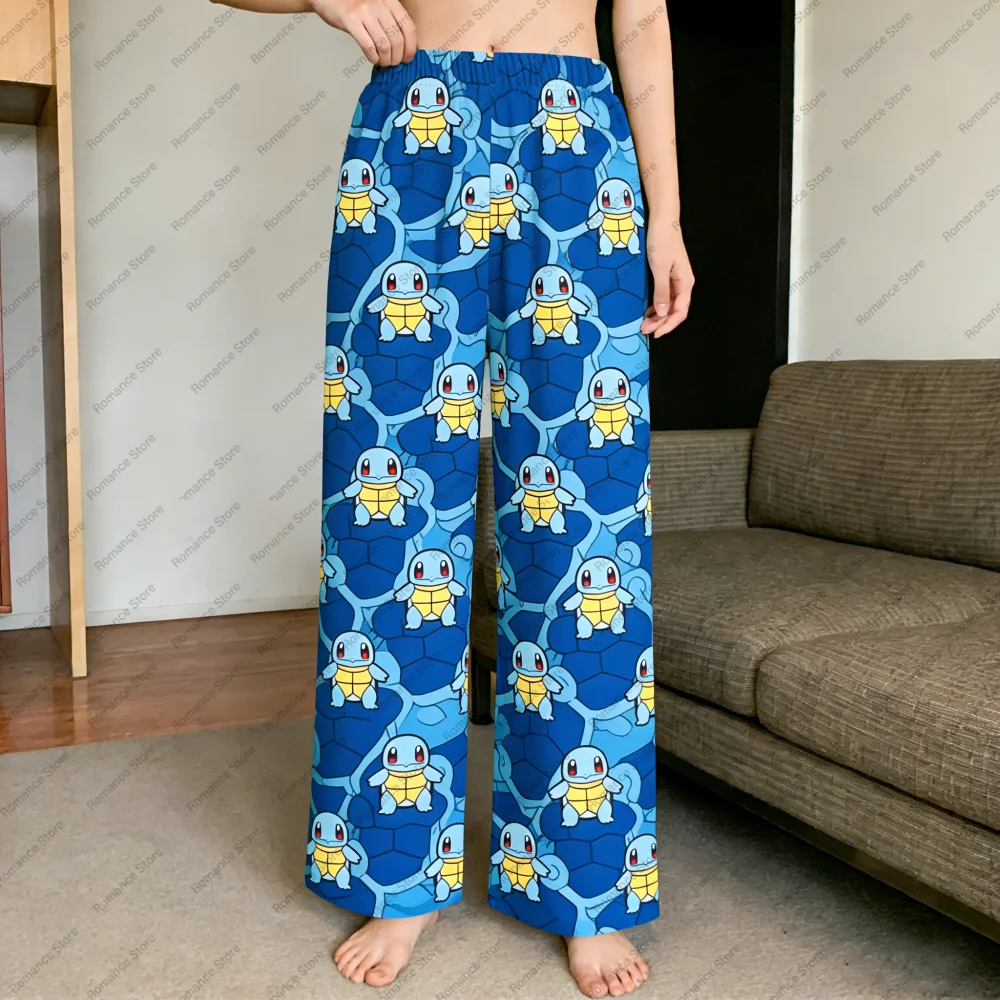 Pokemon Pikachu Eevee Gengar Charizard Squirtle Milk Silk Pajamas Pants Women Men Elastic Waist Wide Leg Trousers Casual Pants
Pokemon Pikachu Eevee Gengar Charizard Squirtle Milk Silk Pajamas Pants Women Men Elastic Waist Wide Leg Trousers Casual Pants