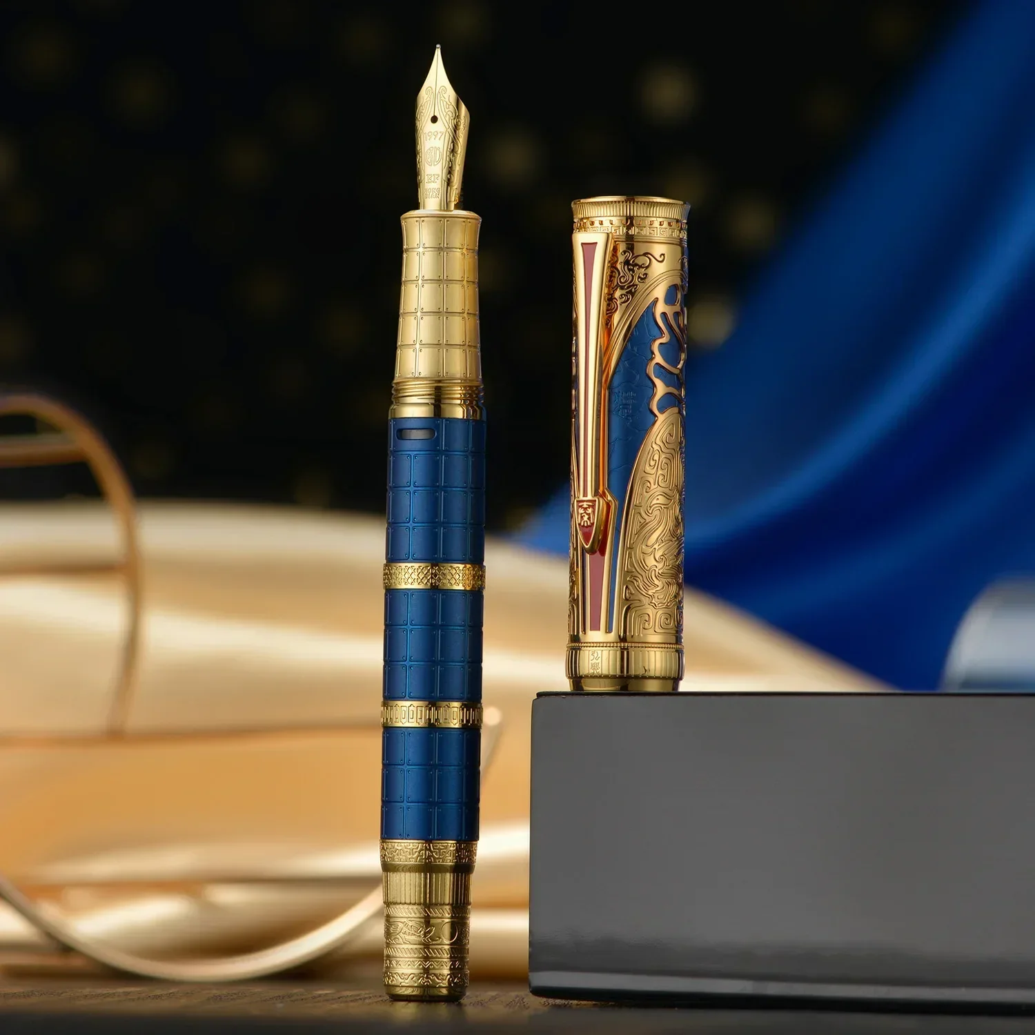 New Hongdian D5 Qin Piston Fountain Pen Dynasty Series New Colour Extra Fine/ Fine Nib Exquisite Retro Writing Engraved Gift
New Hongdian D5 Qin Piston Fountain Pen Dynasty Series New Colour Extra Fine/ Fine Nib Exquisite Retro Writing Engraved Gift