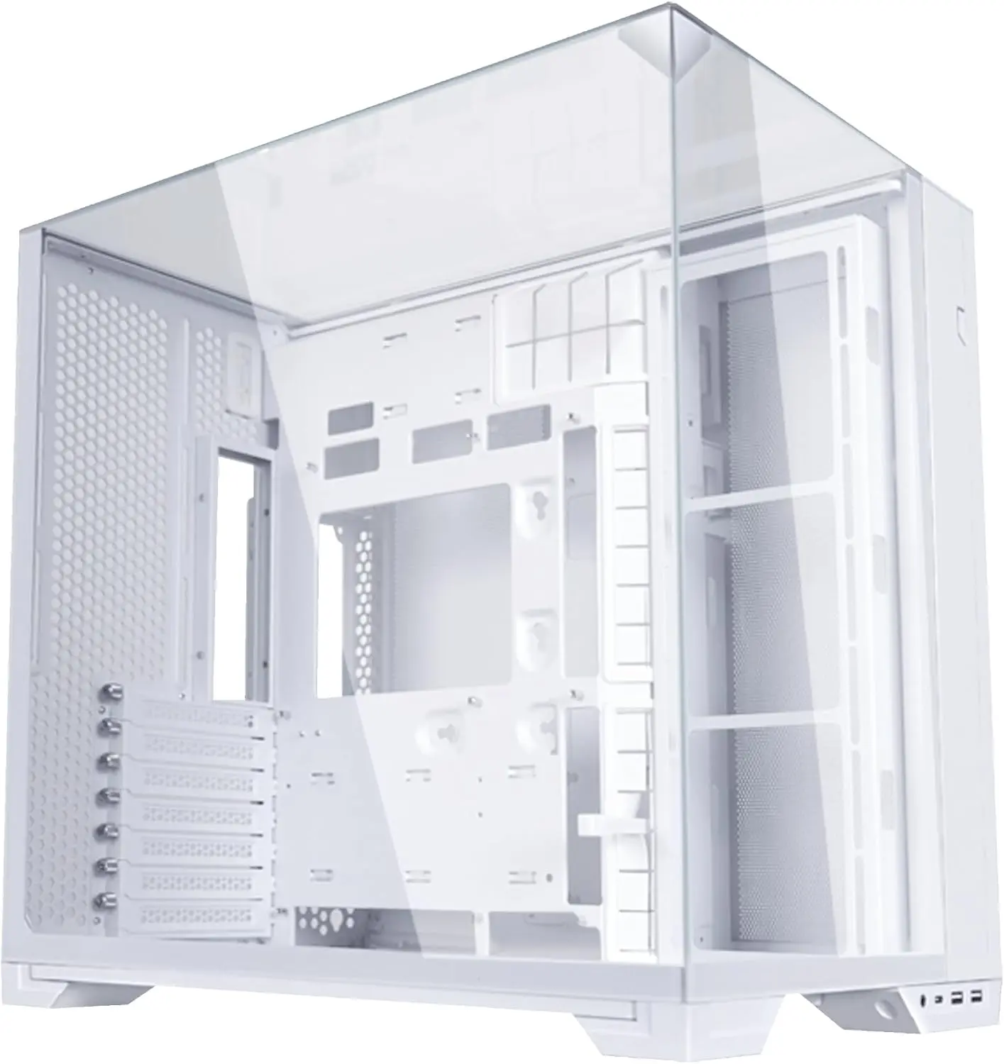Compact White Steel Tempered Glass ATX Mid Tower Computer Case with Back Connect Support
Compact White Steel Tempered Glass ATX Mid Tower Computer Case with Back Connect Support