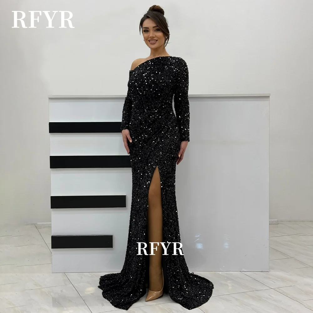 RFYR Mermaid Prom Dress Sequined Evening Party Dress for Arabic Women مناسبة رسمية Formal Wedding Guest Customized
RFYR Mermaid Prom Dress Sequined Evening Party Dress for Arabic Women مناسبة رسمية Formal Wedding Guest Customized