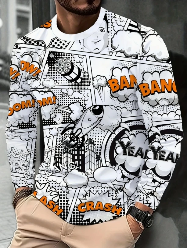 Men's Stylish Mexican Digital Print Long-Sleeve T-Shirt - Soft,Casual Comfort for Casual Attire - Machine Washable
Men's Stylish Mexican Digital Print Long-Sleeve T-Shirt - Soft,Casual Comfort for Casual Attire - Machine Washable