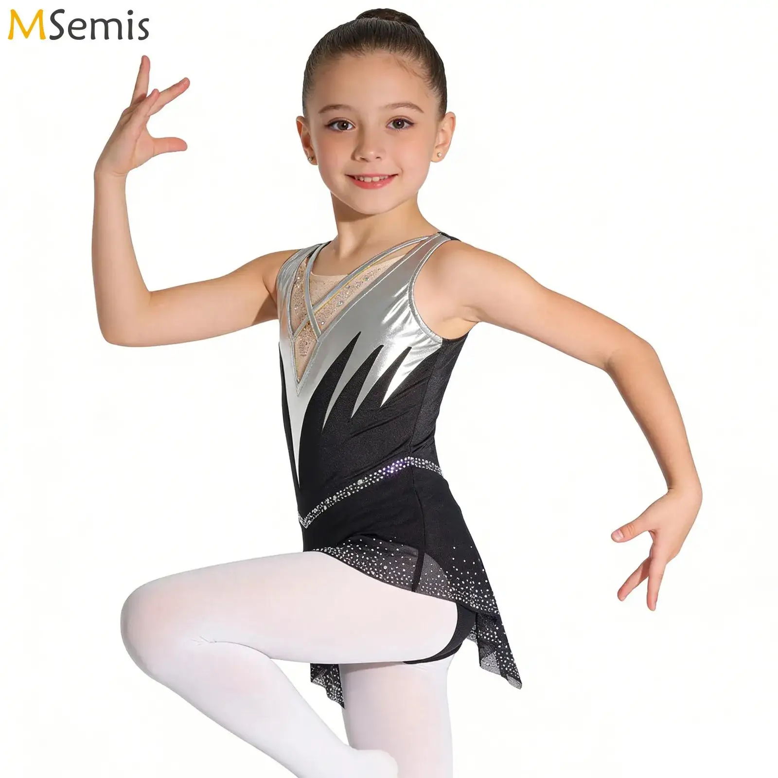 Kids Girls Sparkling Rhinestone Figure Skating Ballet Jersey Lyrical Latin Dance Dress Gymnastics Leotards Performance Costume
Kids Girls Sparkling Rhinestone Figure Skating Ballet Jersey Lyrical Latin Dance Dress Gymnastics Leotards Performance Costume