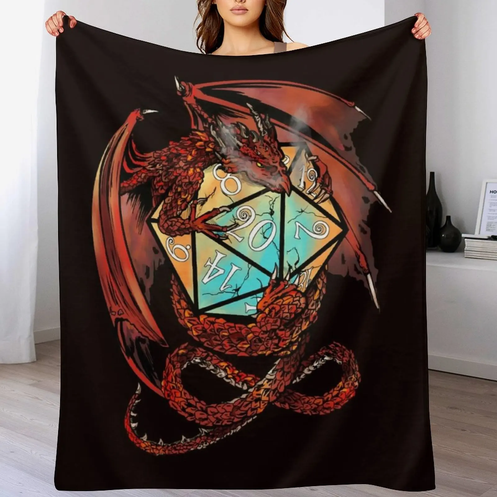 Red Dragon Dice Throw Blanket Multi Purpose Soft Warm Blanket for Home Travel
Red Dragon Dice Throw Blanket Multi Purpose Soft Warm Blanket for Home Travel