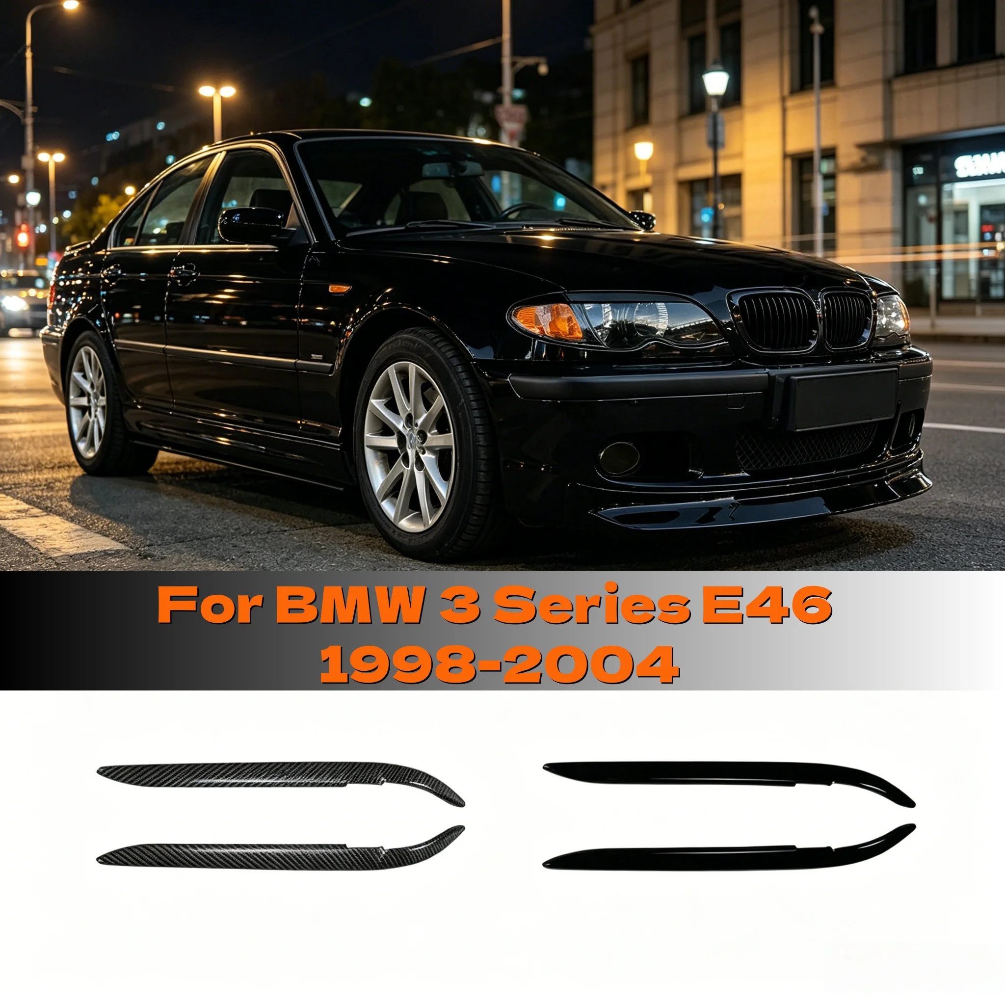 Pair Headlight Eyebrow Sticker Lamp Trim Exterior Body Decal Tuning Car Styling For BMW 3 Series E46 1998-2004
Pair Headlight Eyebrow Sticker Lamp Trim Exterior Body Decal Tuning Car Styling For BMW 3 Series E46 1998-2004