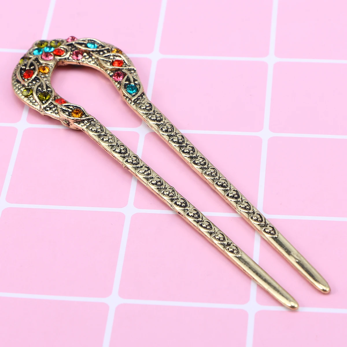 Double Prong Hairpin U Shaped Clips for Buns Chignon Women Hairstyle Accessory Crystal Beads Elegant Wedding Party Gifts
Double Prong Hairpin U Shaped Clips for Buns Chignon Women Hairstyle Accessory Crystal Beads Elegant Wedding Party Gifts