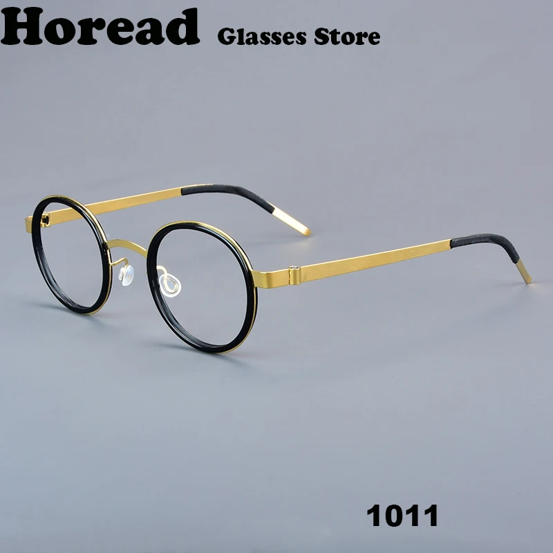 Denmark Screwless Design Retro Round Titanium Acetate Glasses Frame Men Women Fashion Round Ultralight Vintage Style Eyeglasses
Denmark Screwless Design Retro Round Titanium Acetate Glasses Frame Men Women Fashion Round Ultralight Vintage Style Eyeglasses