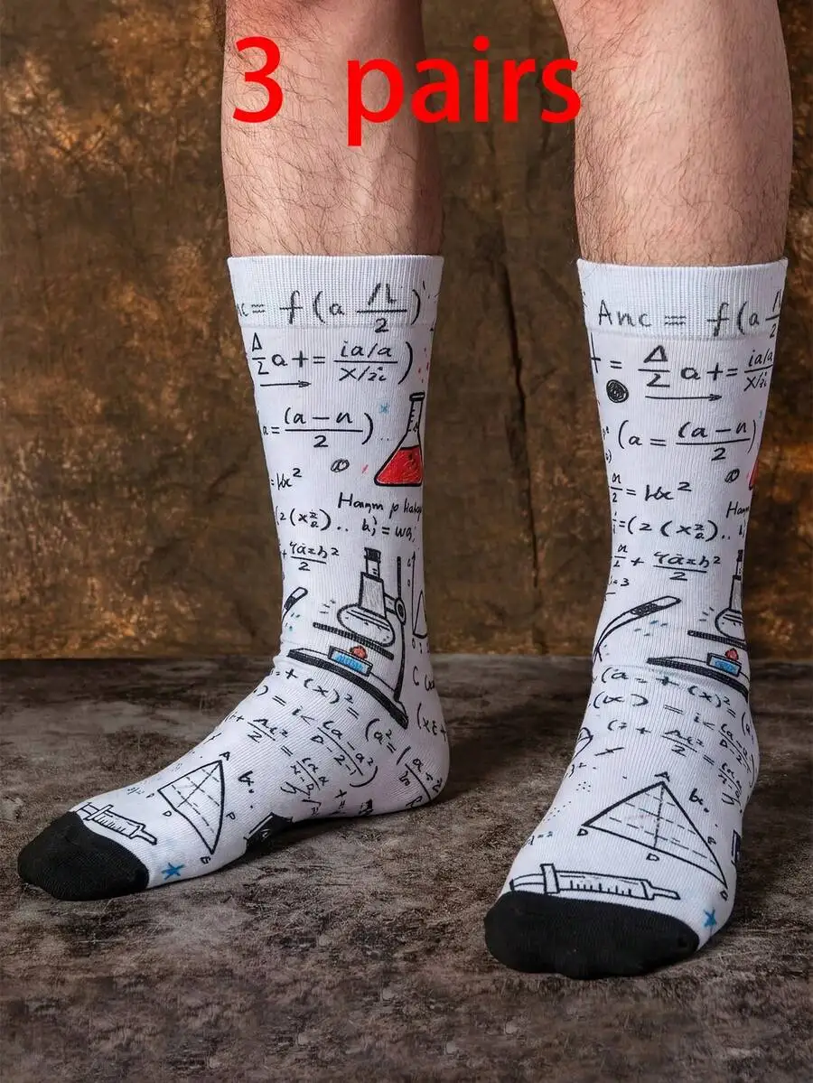 Science Graffiti Pattern Mid-Calf Socks For Men Creative Summer Fashion
Science Graffiti Pattern Mid-Calf Socks For Men Creative Summer Fashion