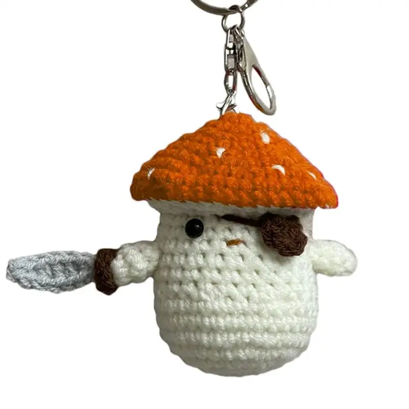 Mushroom Keychain Pirate Mushroom Backpack Keychain Crochet Ornament Cute Fashion Charm For Home Travel Purse Phone Decoration
Mushroom Keychain Pirate Mushroom Backpack Keychain Crochet Ornament Cute Fashion Charm For Home Travel Purse Phone Decoration