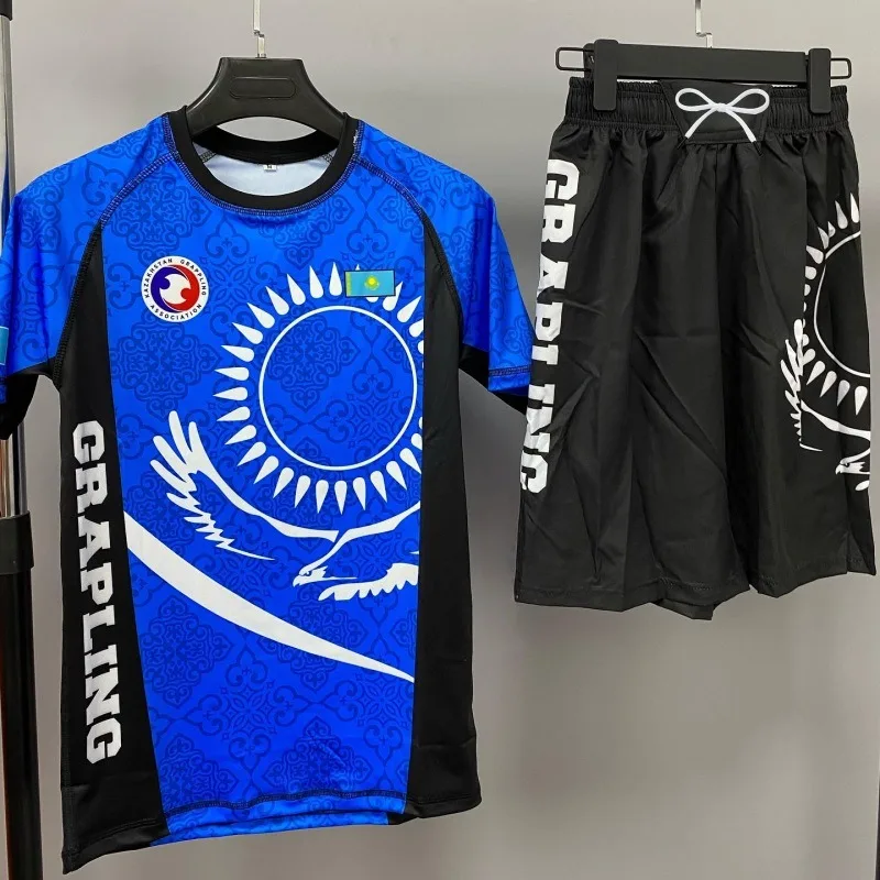 2026 Kazakhstan Combat Training Suit, Anti-Abrasion Short-Sleeve T-Shirt + Shorts, Men's Fitness Running Combat Two-Piece Set
2026 Kazakhstan Combat Training Suit, Anti-Abrasion Short-Sleeve T-Shirt + Shorts, Men's Fitness Running Combat Two-Piece Set