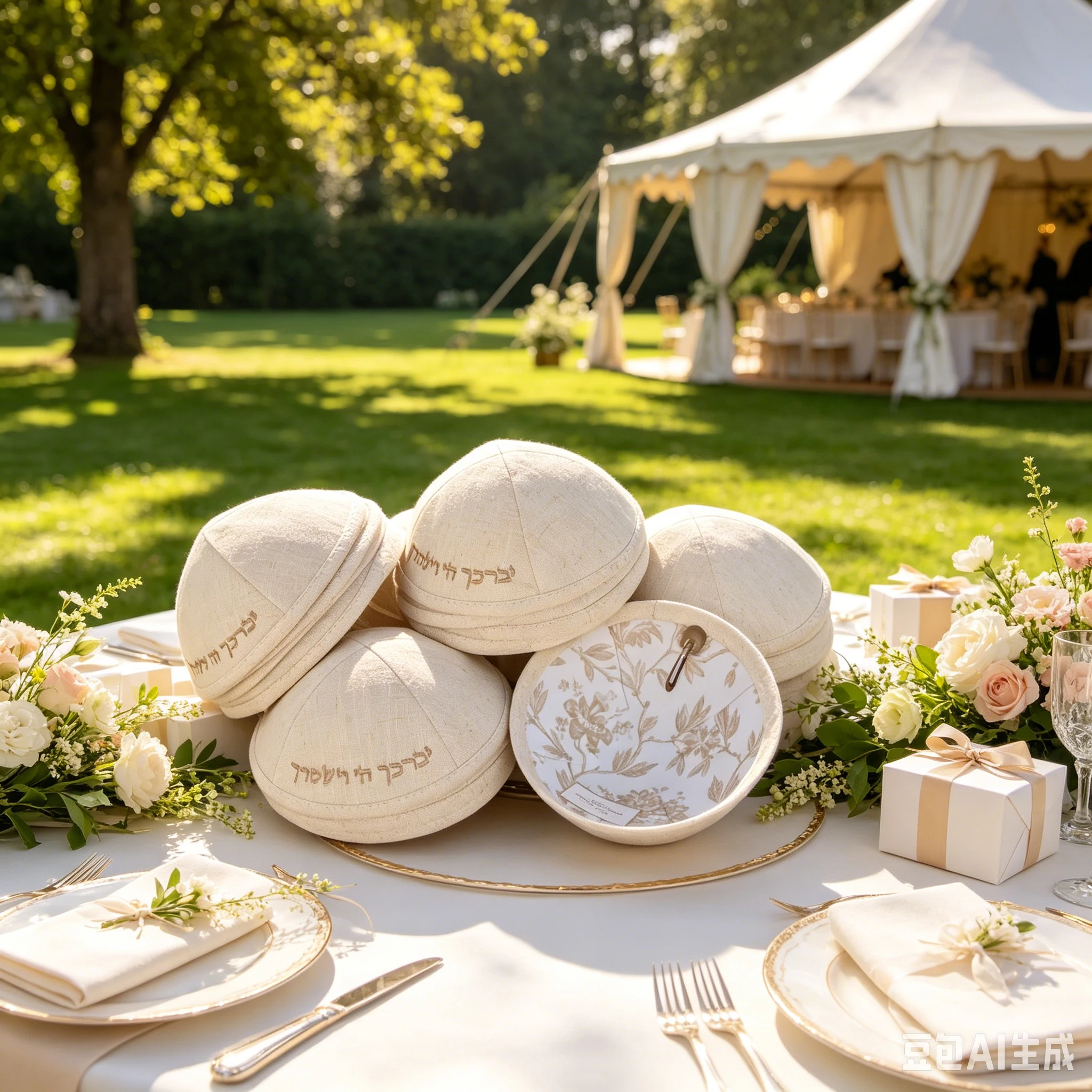 Classic Natural Linen Kippah, Custom Embroidered & Digital Printed Jewish Yarmulke, Perfect for Weddings
Classic Natural Linen Kippah, Custom Embroidered & Digital Printed Jewish Yarmulke, Perfect for Weddings