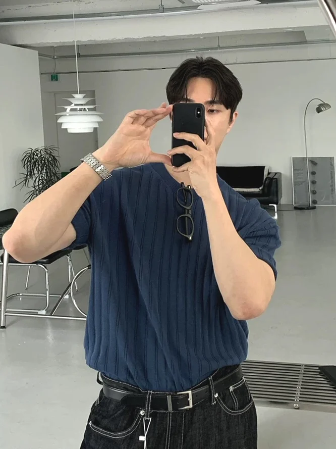 Легкая дышащая футболка из трикотажного ледяного шелка для мужчин, американского кроя, приталенная, с коротким рукавом, из мягкого хлопка и шерсти
Легкая дышащая футболка из трикотажного ледяного шелка для мужчин, американского кроя, приталенная, с коротким рукавом, из мягкого хлопка и шерсти