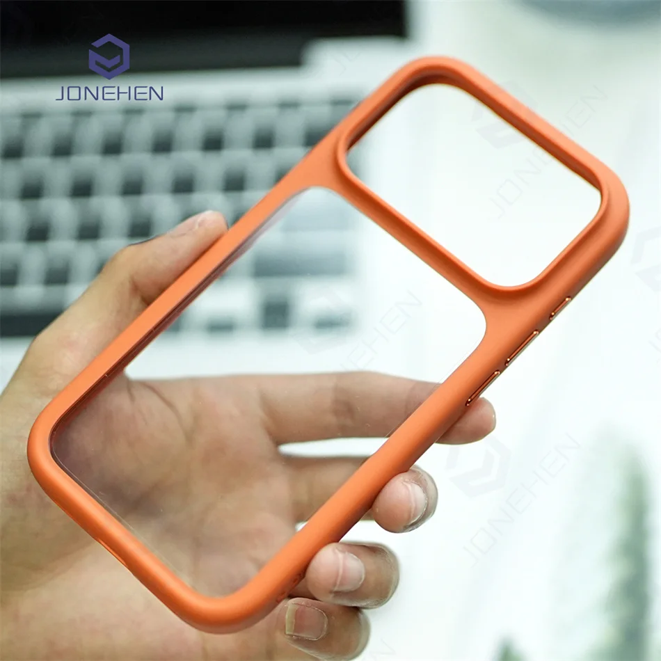 Интеллектуальный кристально чистый чехол с сенсорной кнопкой для камеры для iPhone 17 Pro Max 17pro, воздушный прозрачный противоударный чехол с оранжевой рамкой
Интеллектуальный кристально чистый чехол с сенсорной кнопкой для камеры для iPhone 17 Pro Max 17pro, воздушный прозрачный противоударный чехол с оранжевой рамкой