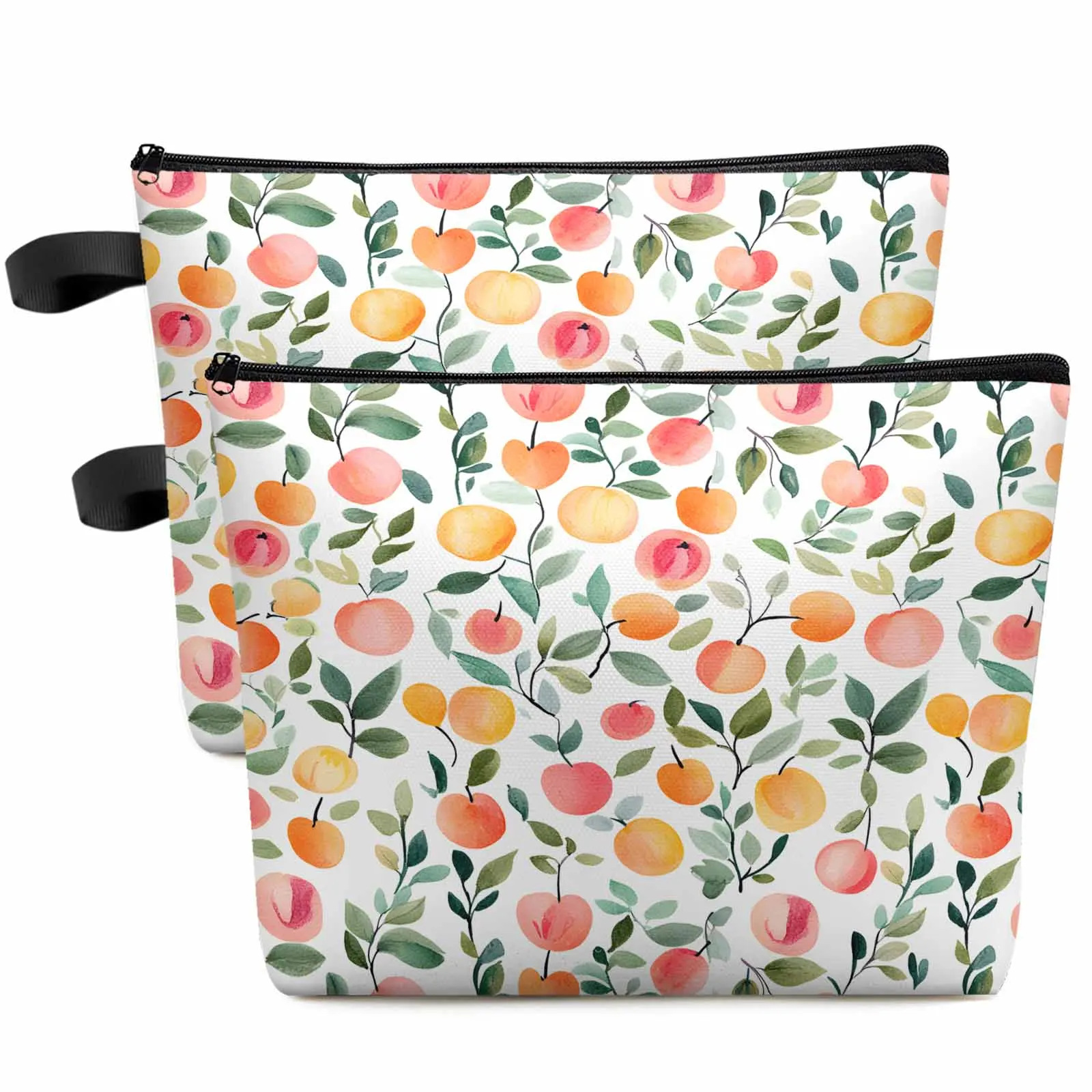 Spring Peach Fruit Leaf Large Capacity Travel Cosmetic Bag Portable Makeup Storage Pouch Women Waterproof Pencil Case
Spring Peach Fruit Leaf Large Capacity Travel Cosmetic Bag Portable Makeup Storage Pouch Women Waterproof Pencil Case