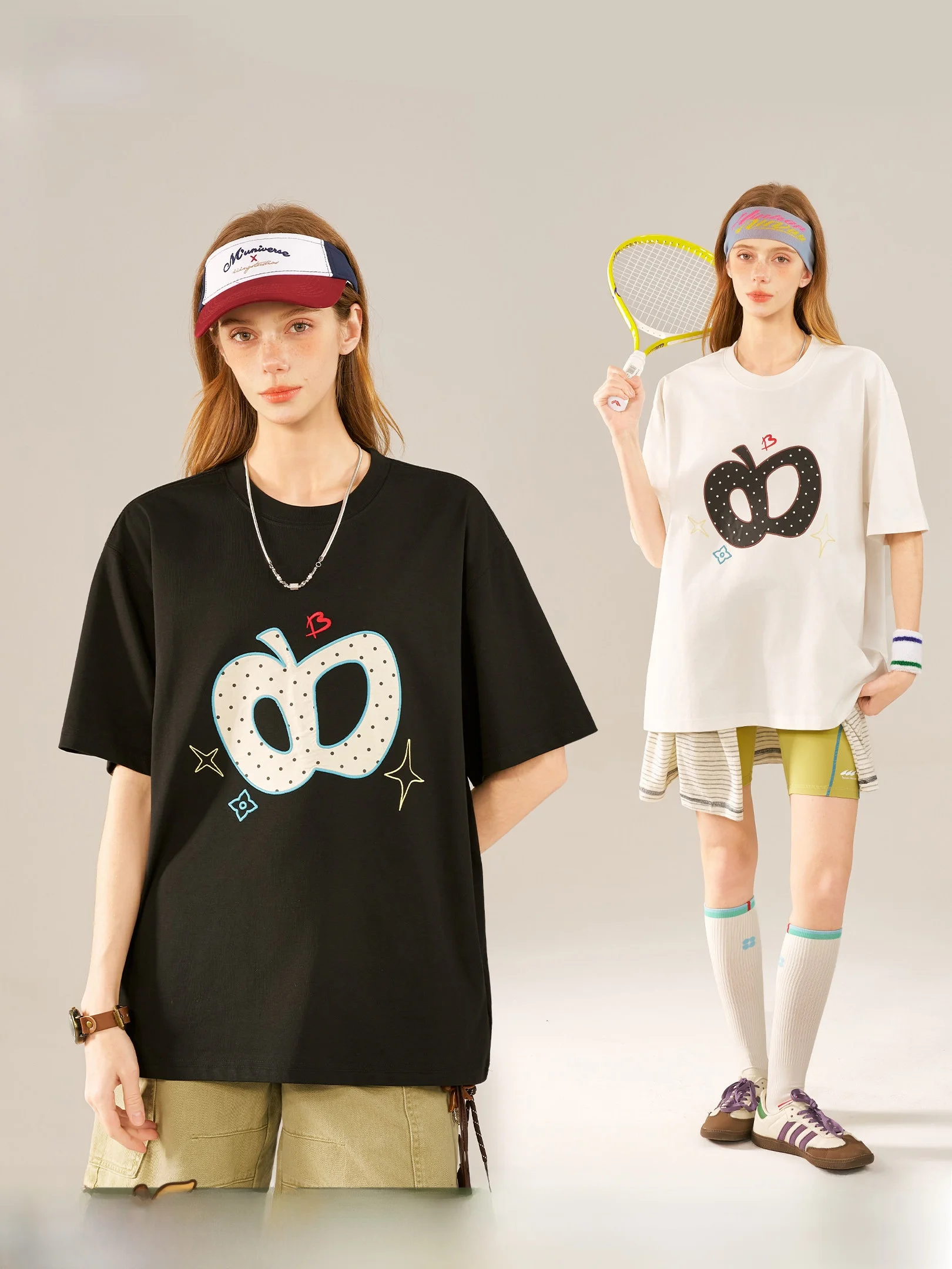 Beetle Town American Spot Embroidery ort Sve T-irt Women Summer Casual Loose Couple's Top round Ne Cotton Poly...
Beetle Town American Spot Embroidery ort Sve T-irt Women Summer Casual Loose Couple's Top round Ne Cotton Poly...