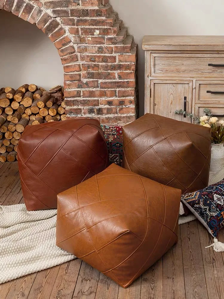 Square Zafu Home Use Tatami Cushion Leather Padded Footrest Hotel Decor Storable Cover American Country Style Footstool
Square Zafu Home Use Tatami Cushion Leather Padded Footrest Hotel Decor Storable Cover American Country Style Footstool
