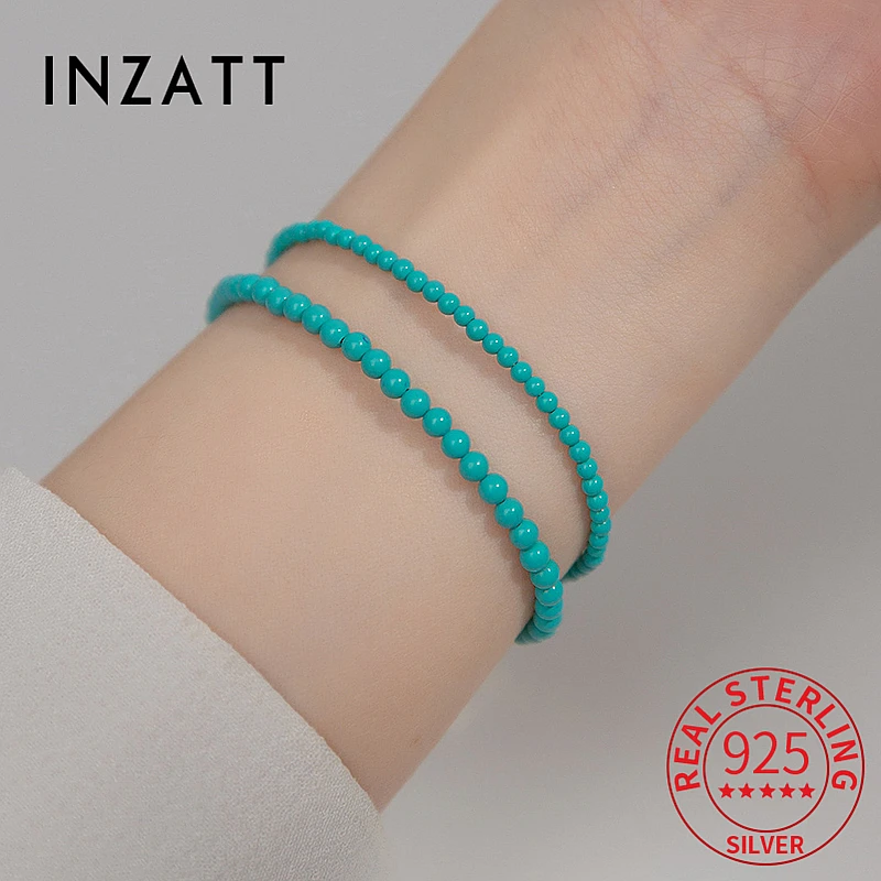 Женский бирюзовый браслет из серебра 925 пробы, 2,5 мм 
Женский бирюзовый браслет из серебра 925 пробы, 2,5 мм