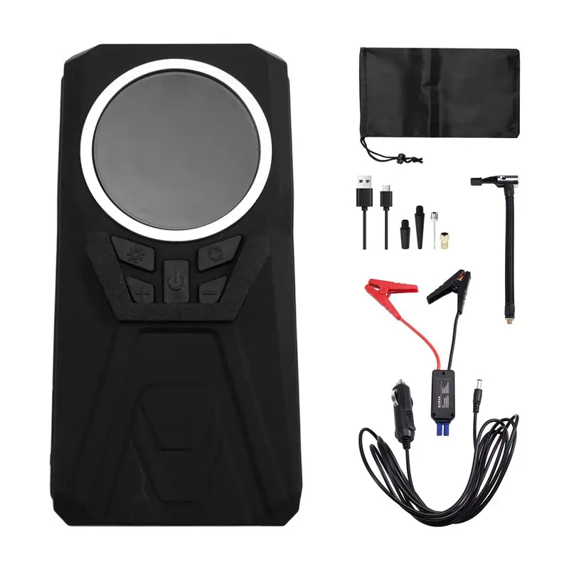 A99F-For Car Jump Starter With Rechargeable Battery Power Bank Tire Inflator Portable 5 Nozzles For Motorcycle With Light
A99F-For Car Jump Starter With Rechargeable Battery Power Bank Tire Inflator Portable 5 Nozzles For Motorcycle With Light