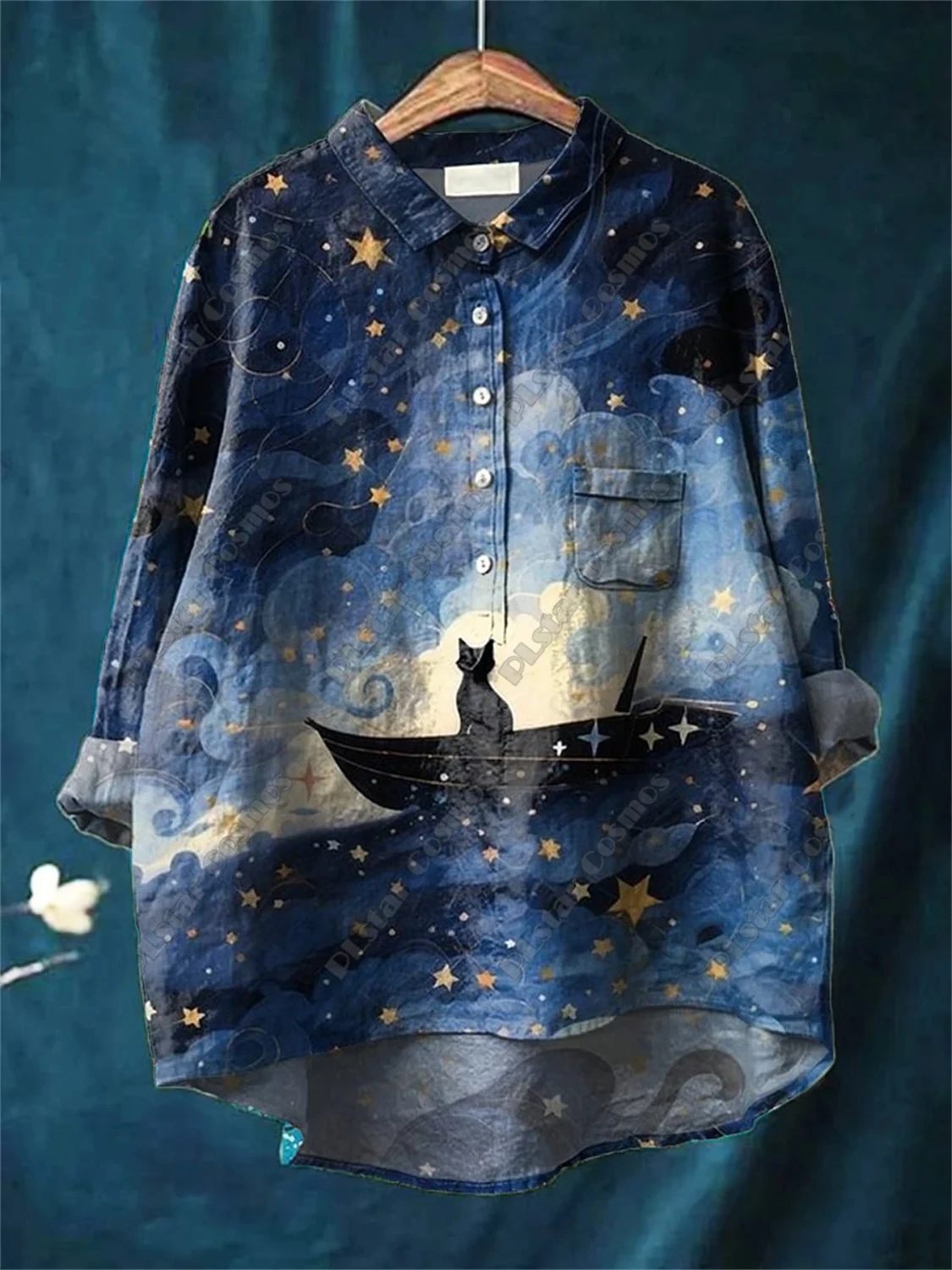 New 3D-printed retro and cute floral animal prints for women's casual and spacious shirts with buttons for casual outings
New 3D-printed retro and cute floral animal prints for women's casual and spacious shirts with buttons for casual outings