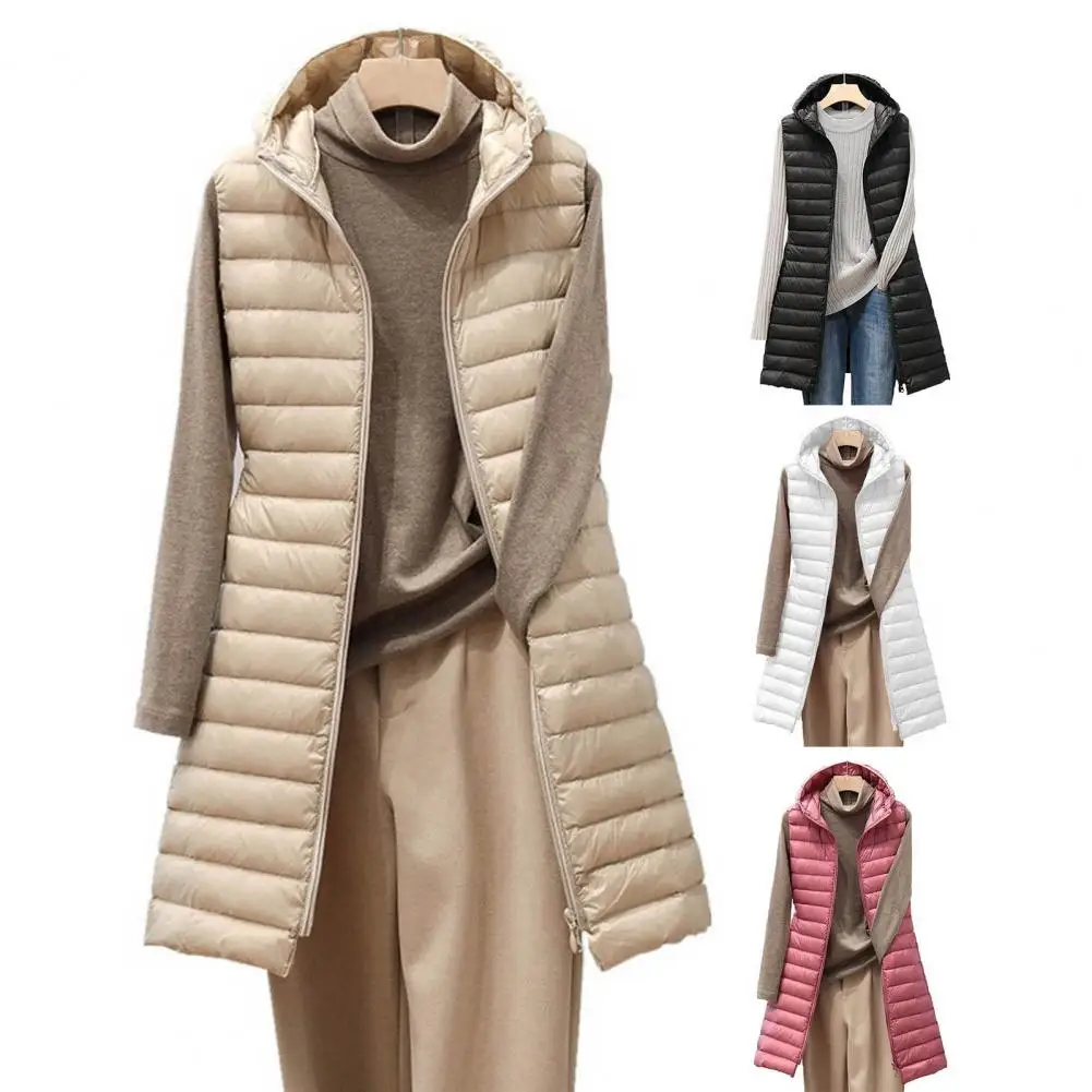 Winter Women's Sleeveless Cotton Jacket New Long Padding Jacket Hooded Slim Parka Vest Long Winter Vest
Winter Women's Sleeveless Cotton Jacket New Long Padding Jacket Hooded Slim Parka Vest Long Winter Vest